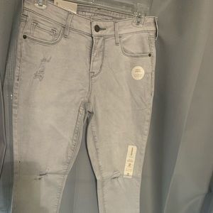 Grey jeans with rips, new with tags